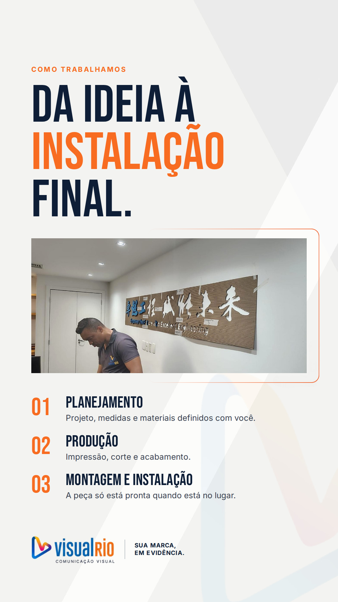 Story de 22 de setembro — Da ideia à instalação final