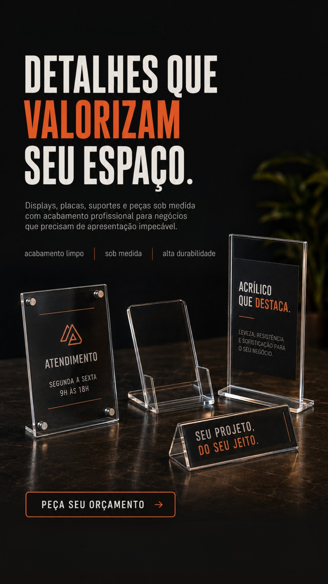 Story de 26 de agosto — Detalhes que valorizam seu espaço